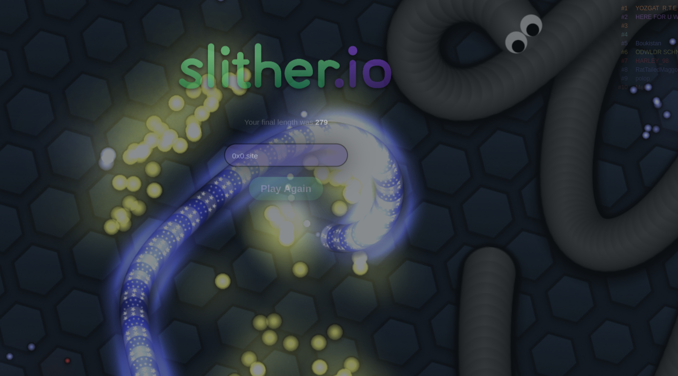 Slither.io and the Human Condition: A Game Theory Perspective